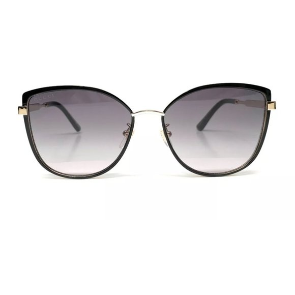 Gucci Women's Black and Grey Gradient Sunglasses - Picture 2 of 3